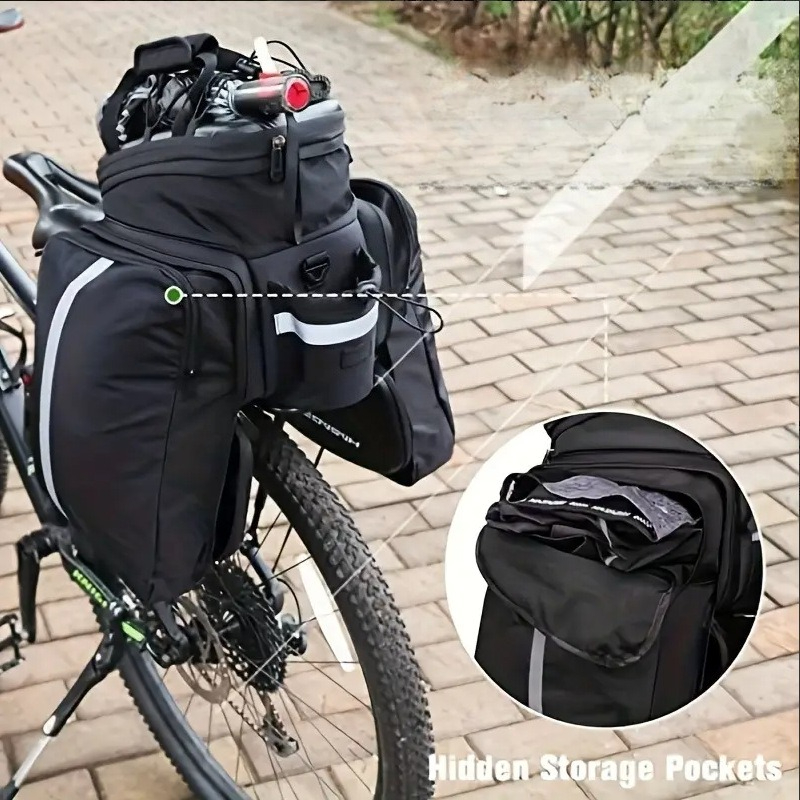 Panniers Waterproof Rear - 17/30L Sert Kabuklu Bisiklet Arka Bagaj