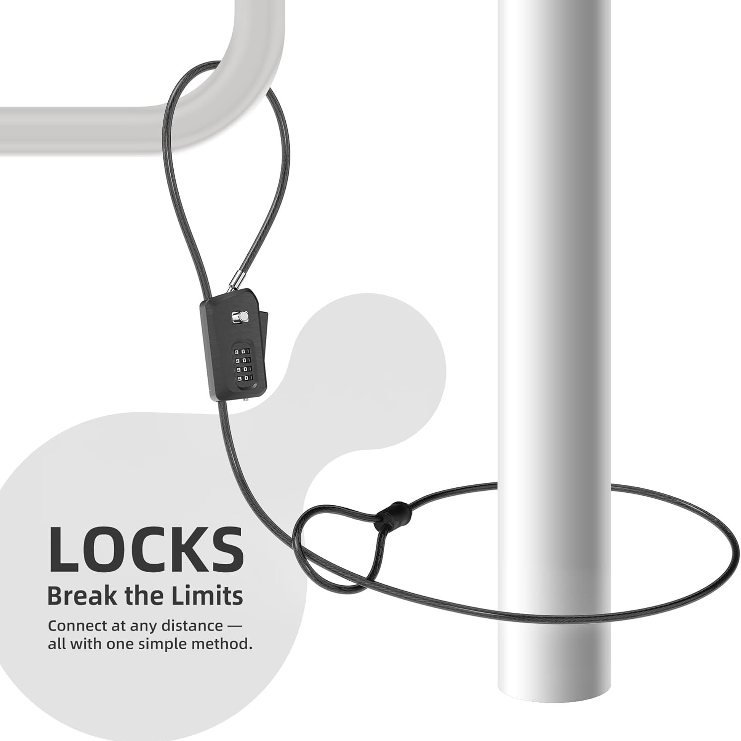 Bisiklet, Scooter, Trail Kamer - Cable Lock Flexible incelemesi ve fiyatı